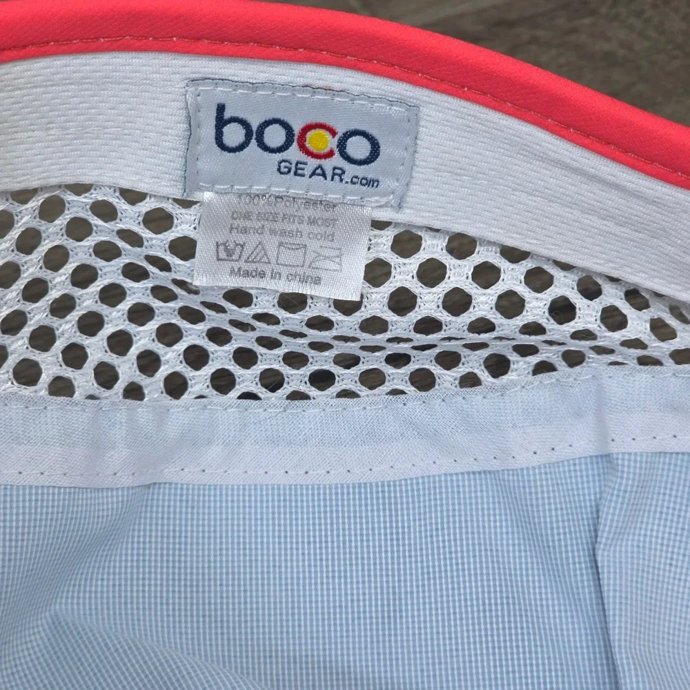 Boco Gear Pace Hat Cap Strap Back One Size Mens Blue Running Training Athletic